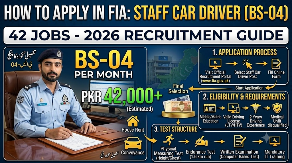 How to Apply in FIA as Staff Car Driver (BS-04)