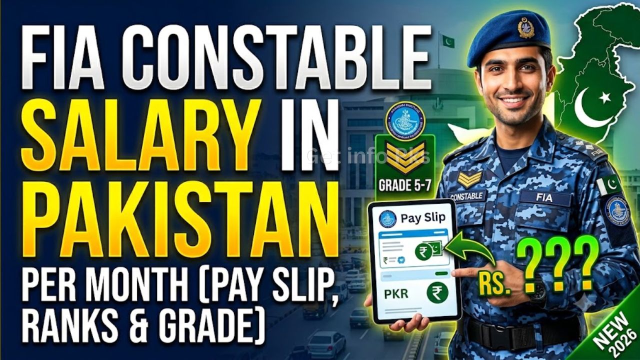 FIA Constable Salary in Pakistan Per Month