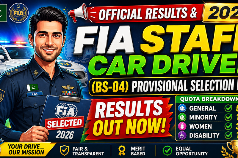 FIA Staff Car Driver (BS-04) Provisional Selection List 2026: Official Results & Quota Breakdown